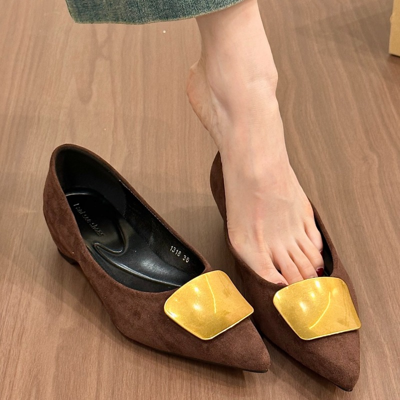 Women'S Fashion Shoes - Femmes pompes à talons bas bout