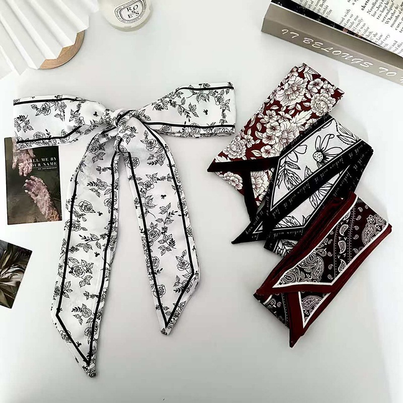 Women Fashion Necktie - Écharpe en soie de luxe pour