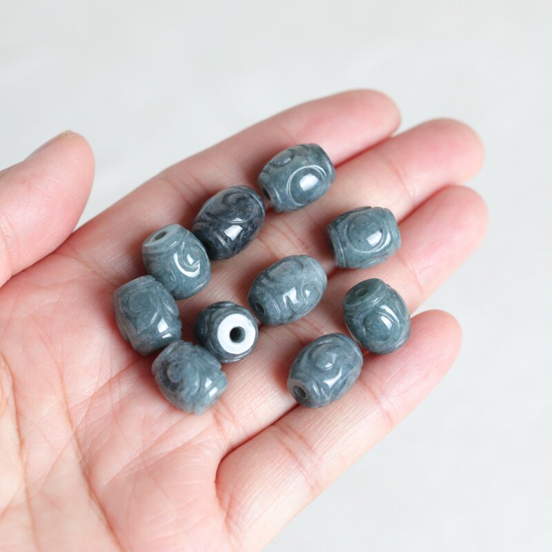 Lot de 5 perles en jade bleu n - Women'S Fashion Jewellery avis et prix
