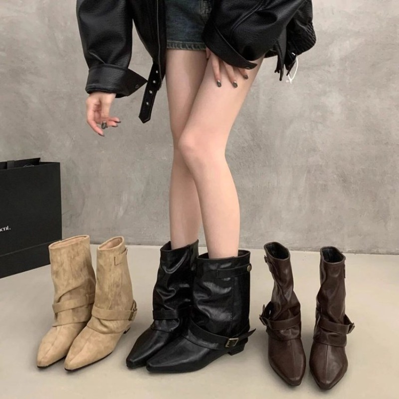 Bottines classiques à bout poi - Women'S Fashion Korea avis et prix