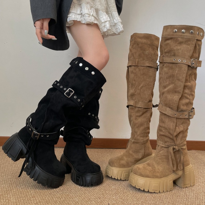 Bottes hautes pour femme style - Women'S Fashion Knee High Boots avis et prix