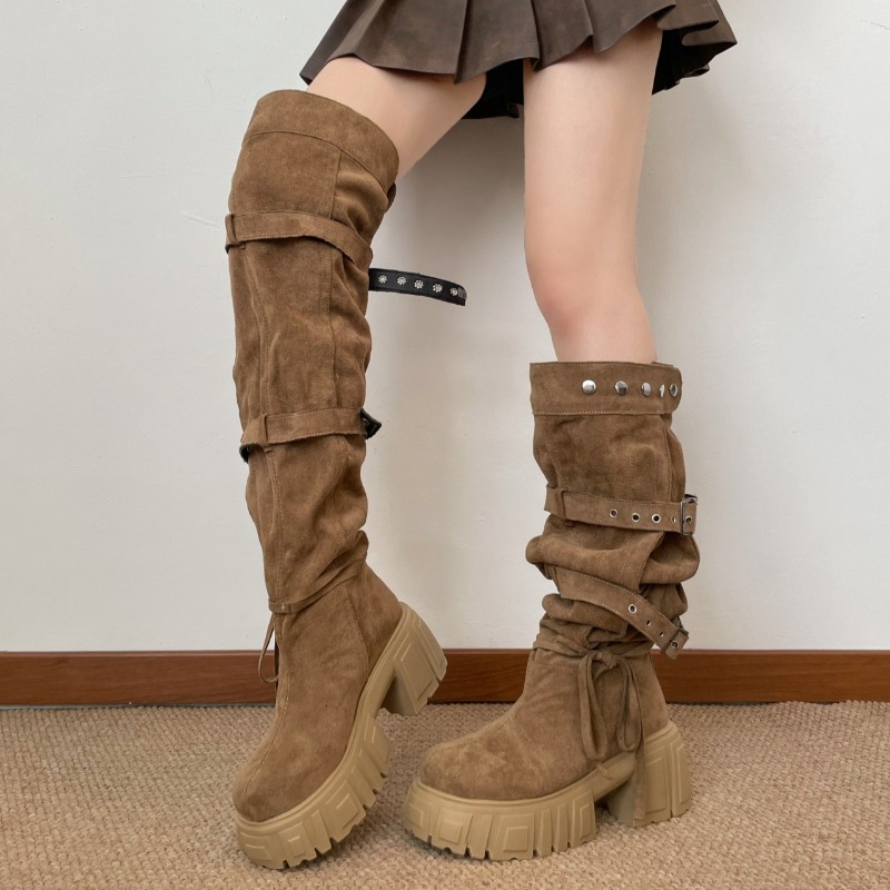 Bottes hautes pour femme style - Women'S Fashion Knee High Boots avis et prix