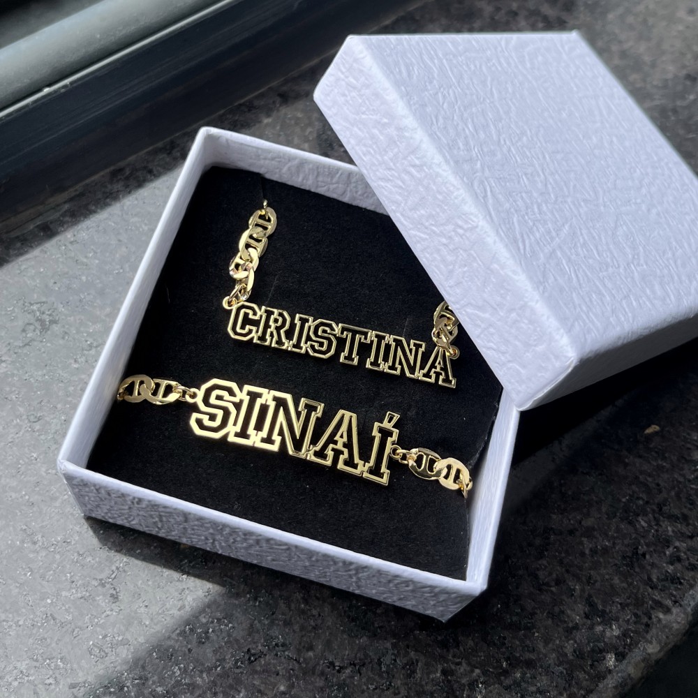 DUOYING-Collier Creux avec Nom - Women Fashion Names avis et prix