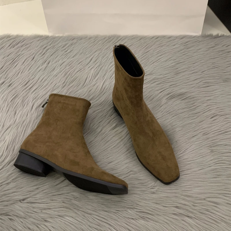 Botte nue couleur pêche avec f - Women'S Fashion Korea avis et prix